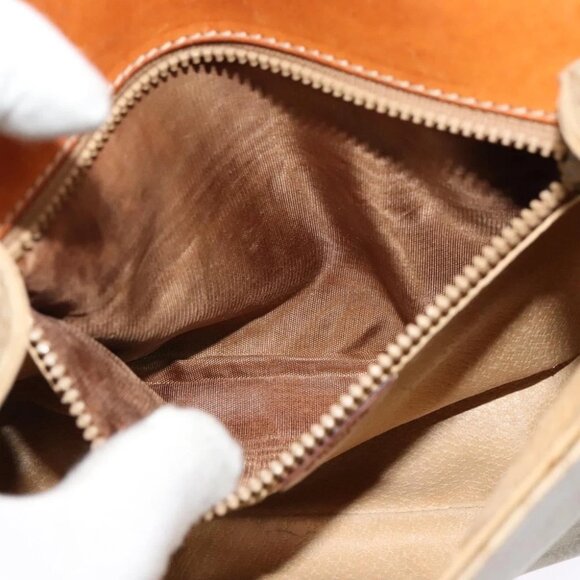 CELINE Macadam Canvas Shoulder Bag PVC Beige Auth - Picture 16 of 16